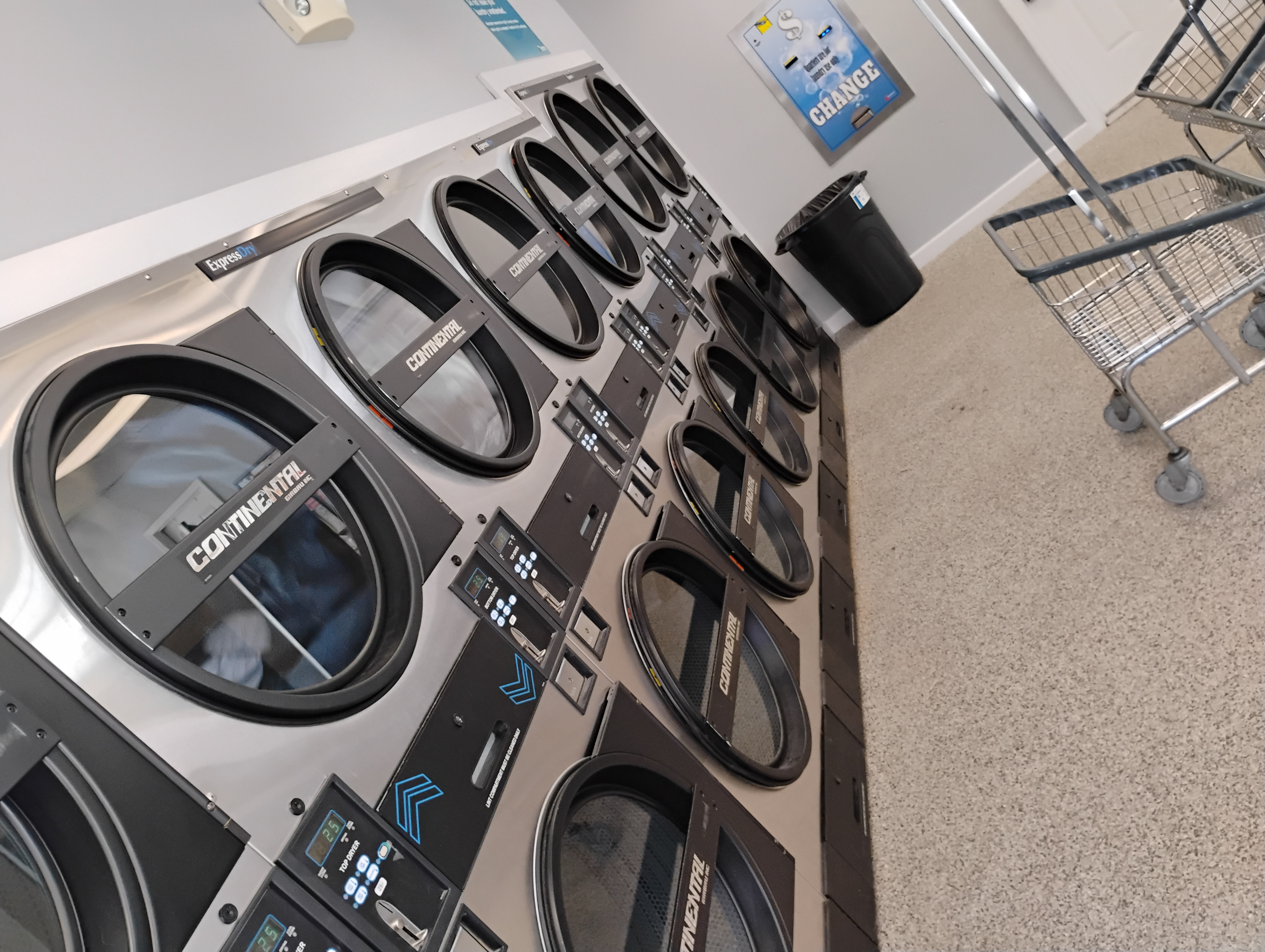 Commercial dryers at Penacook Village Express Laundry Center